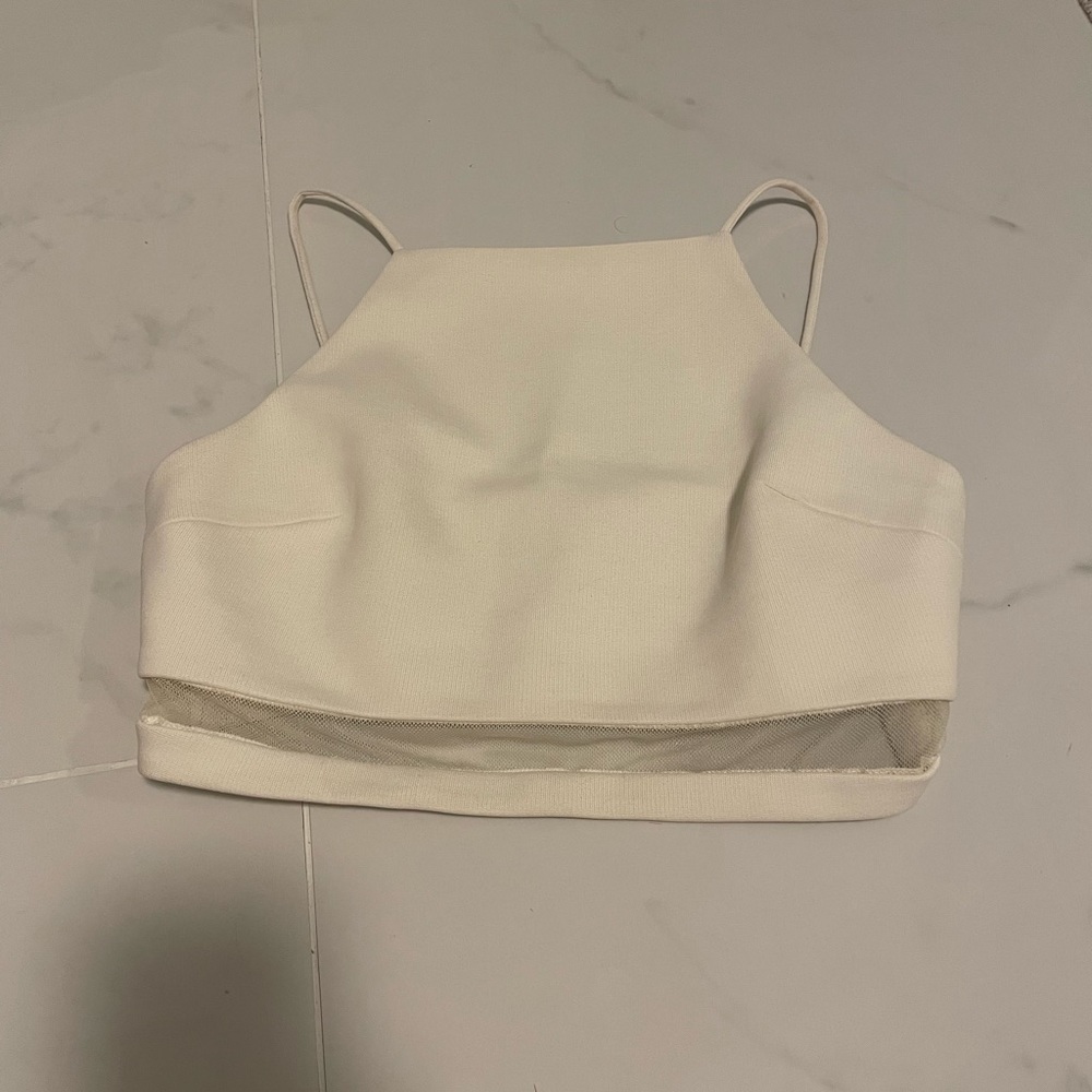 Nicholas White Crop Top